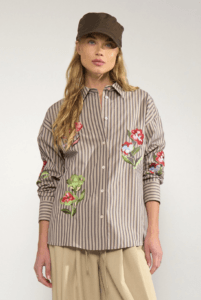 Numph Nukacey embroidery shirt