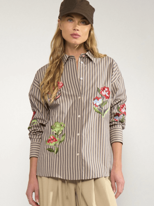 Numph Nukacey embroidery shirt