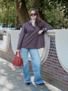 Neo Noir Anella check blouse