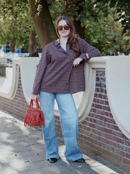 Neo Noir Anella check blouse
