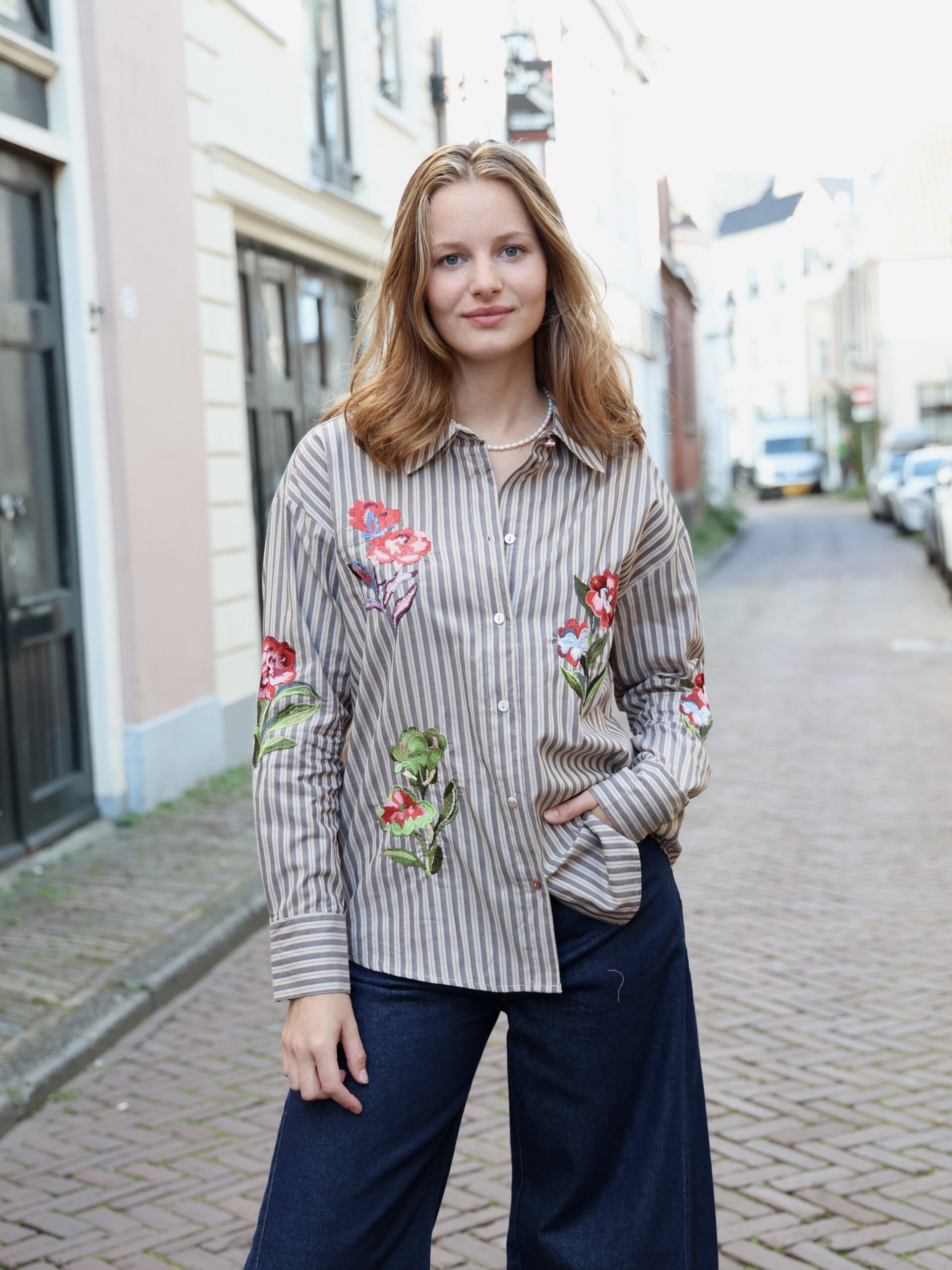 Numph Nukacey embroidery shirt Numph Nukacey embroidery shirt