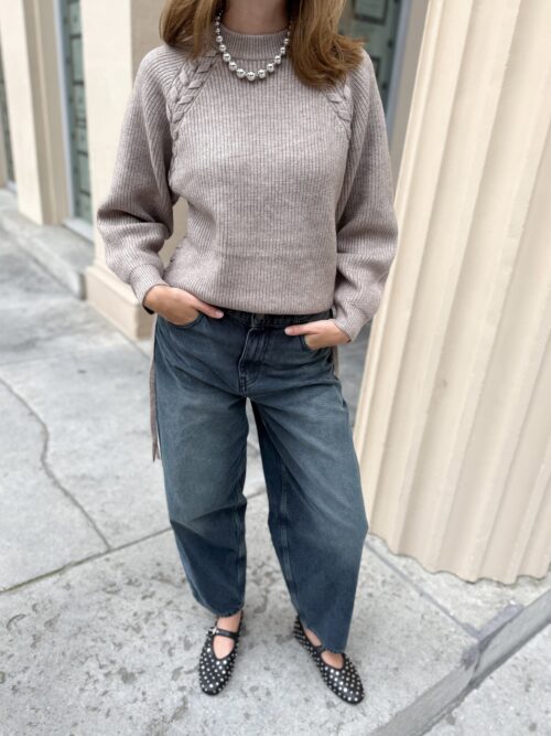 Co couture Row braid knit Co couture Row braid knit