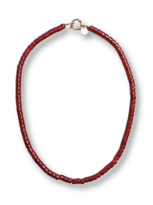 Bonnie Moos burgundy necklace