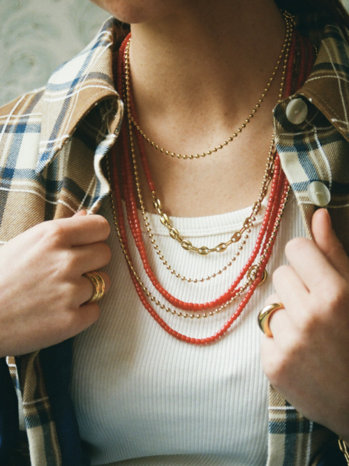 Bonnie Tommy coral necklace
