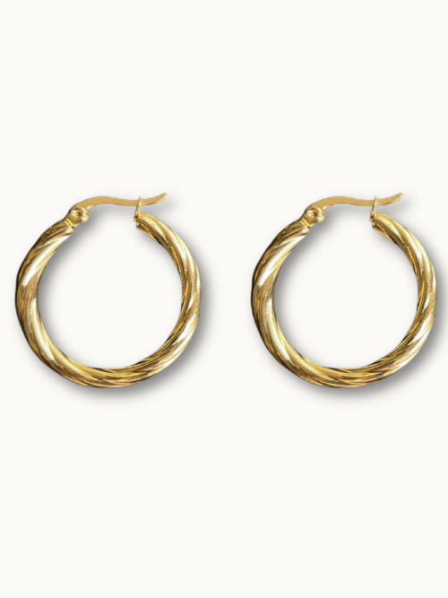 Bonnie Twisted big hoops 30mm