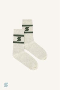 By-Bar logo sparkle grey socks