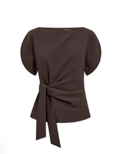 Co Couture Acile pleat ss top