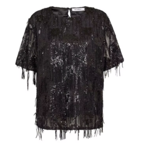 Co Couture Tyra sequin blouse