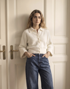 Peppercorn Tiva polo cardigan