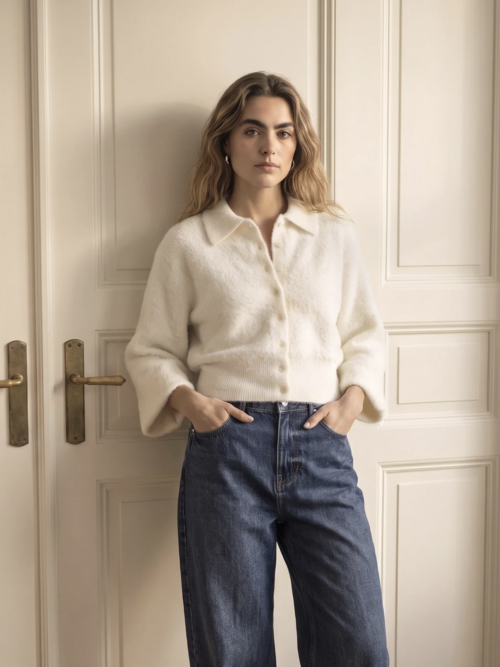 Peppercorn Tiva polo cardigan