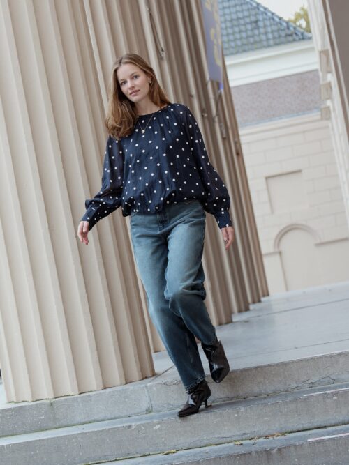 Co Couture Dita dot blouse