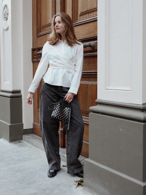 Co Couture Halen tie shirt